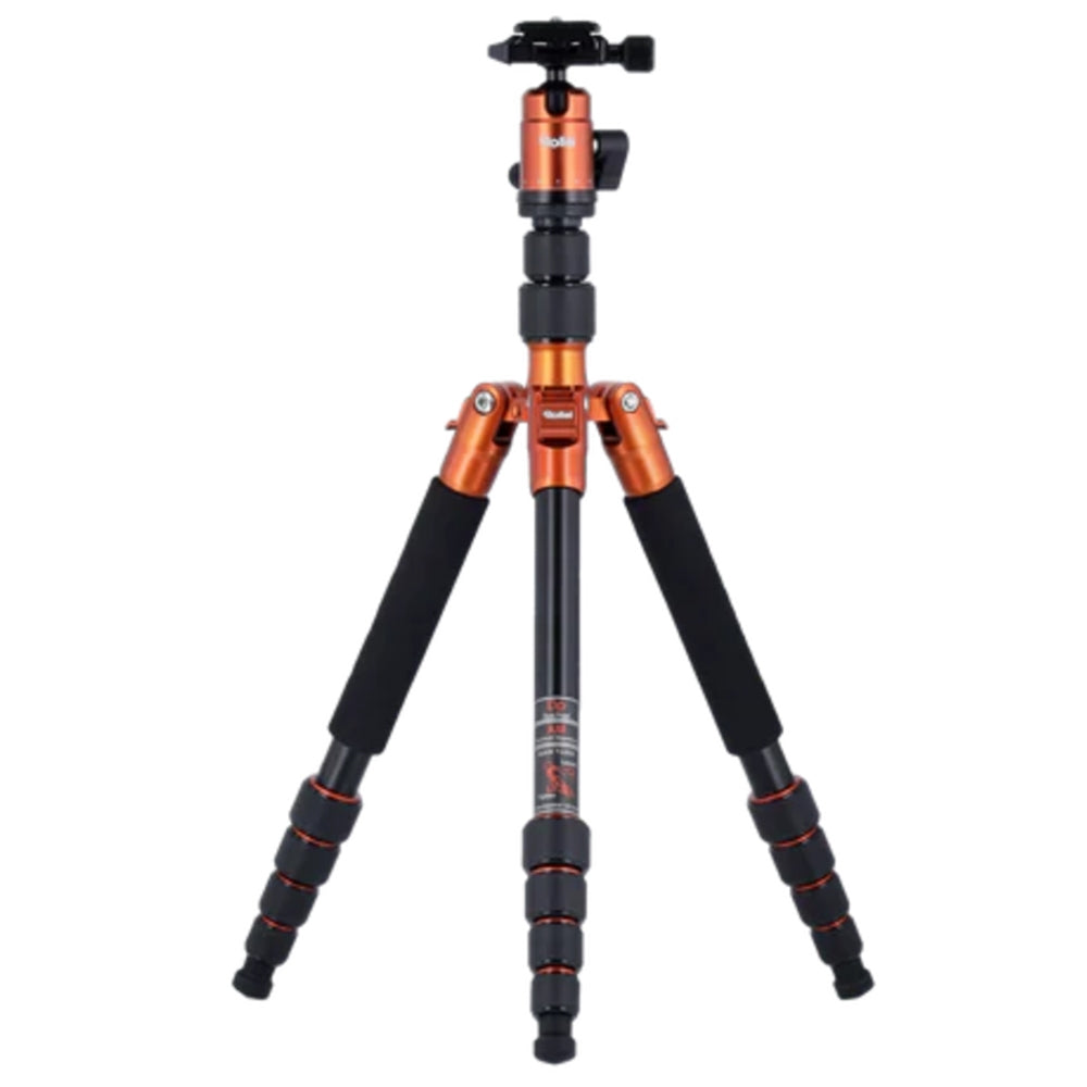 Rollei Compact Traveler No.1 Aluminum Tripod Reisestativ V2 - Orange