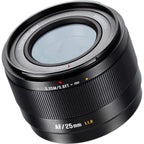7Artisans AF 25mm f/1.8 APS-C Fuji FX-attacco Nero