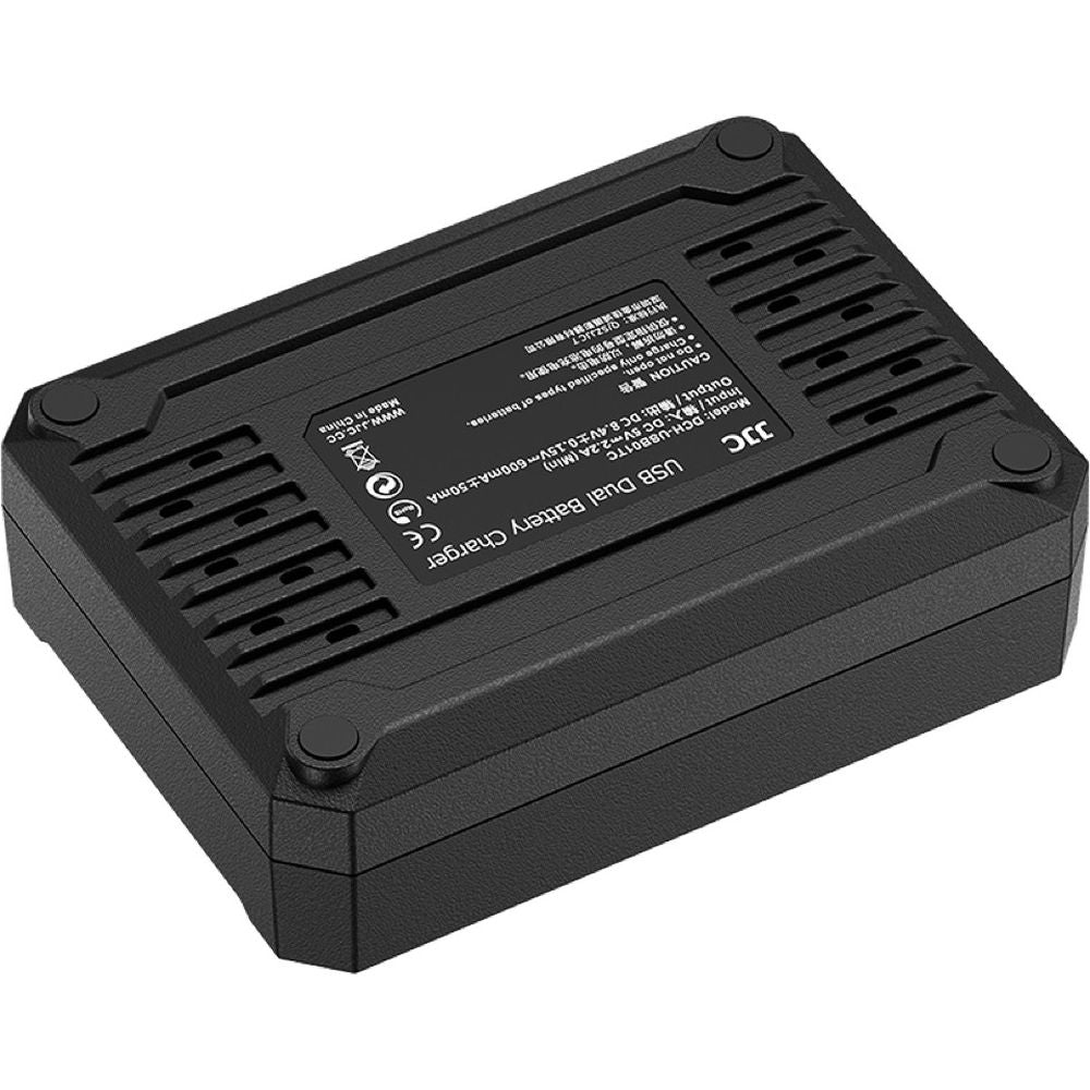 JJC Fuji DCH-W126TC USB-C Dual Battery Charger (voor Fuji NP-W126 accu)