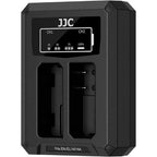 JJC Nikon DCH-EL14TC USB-C double chargeur de batterie (pour Nikon EN-EL14/EN-EL14A)