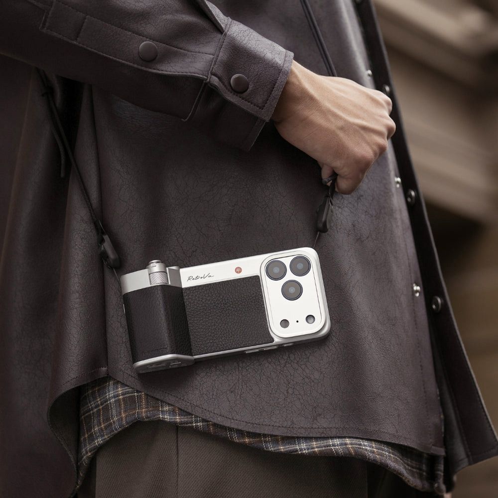 PGYTech Retrova Kit impugnatura (nero grafite - iPhone 17 Pro)