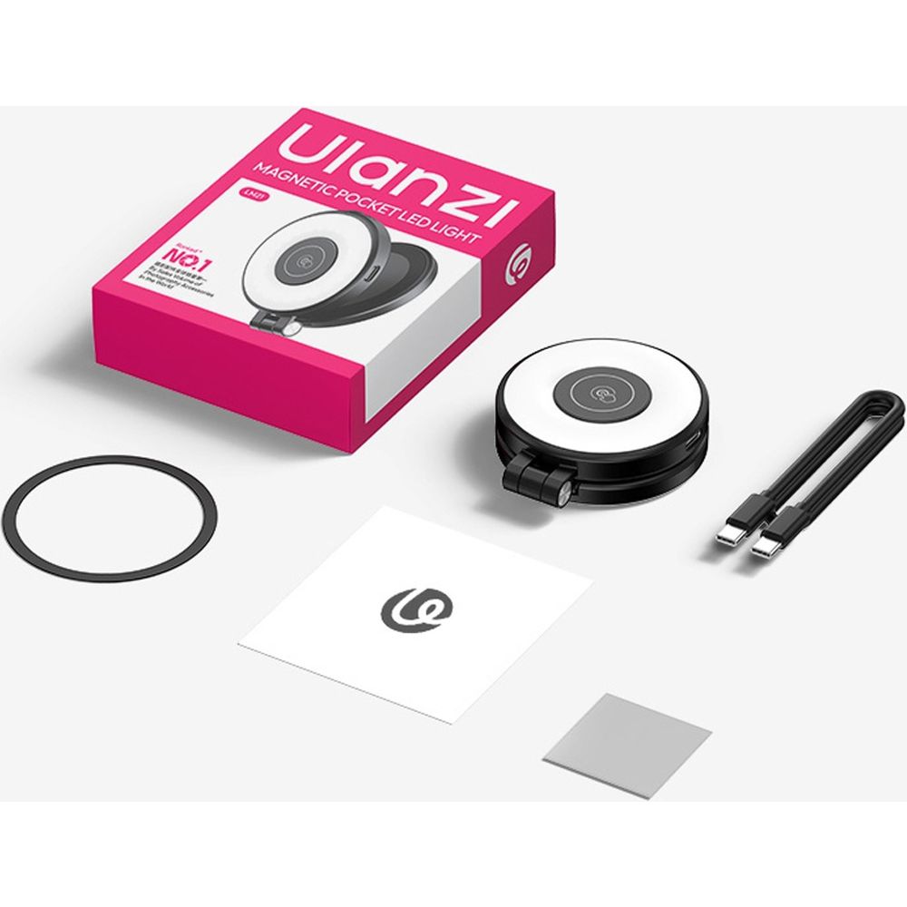 Ulanzi LM21 Magnetische Aufhellleuchte (Schwarz)