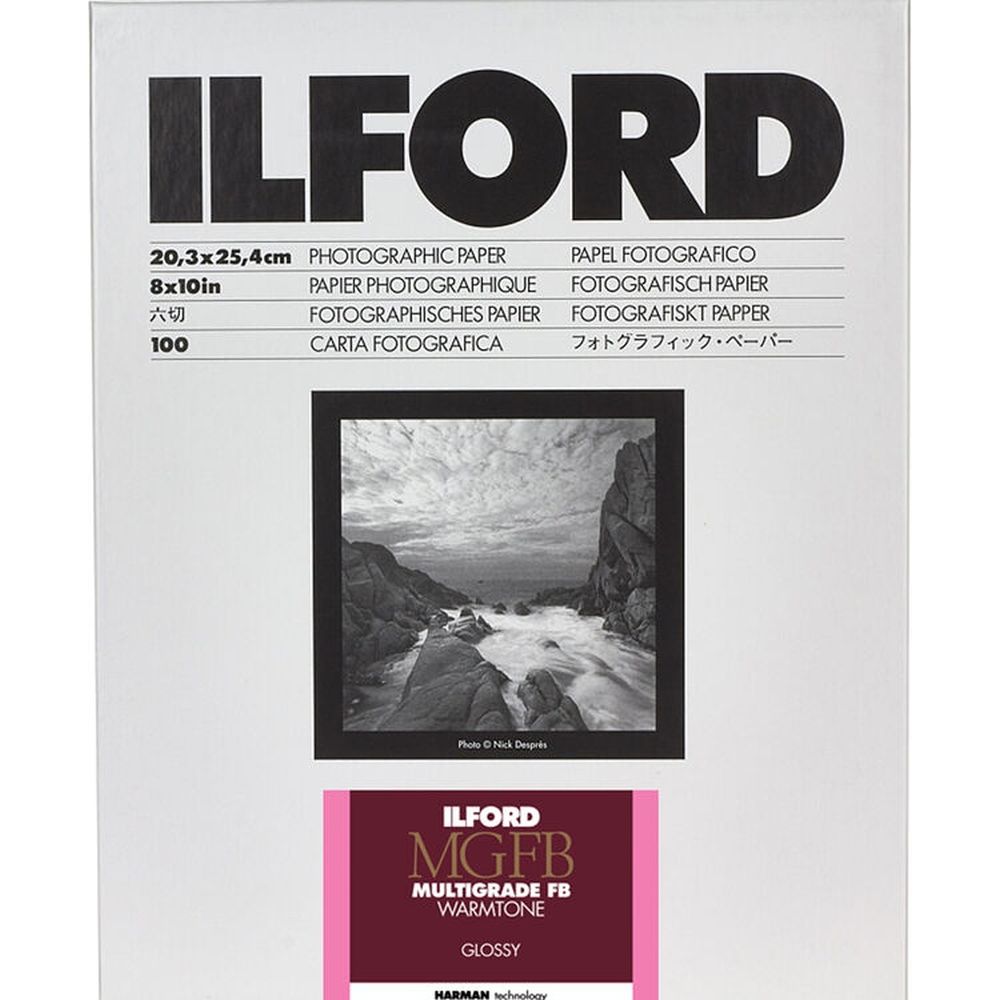 Ilford Multigrade FB Carta, tonalità calda, 1k, 20,3x25,4 cm, 100 fogli