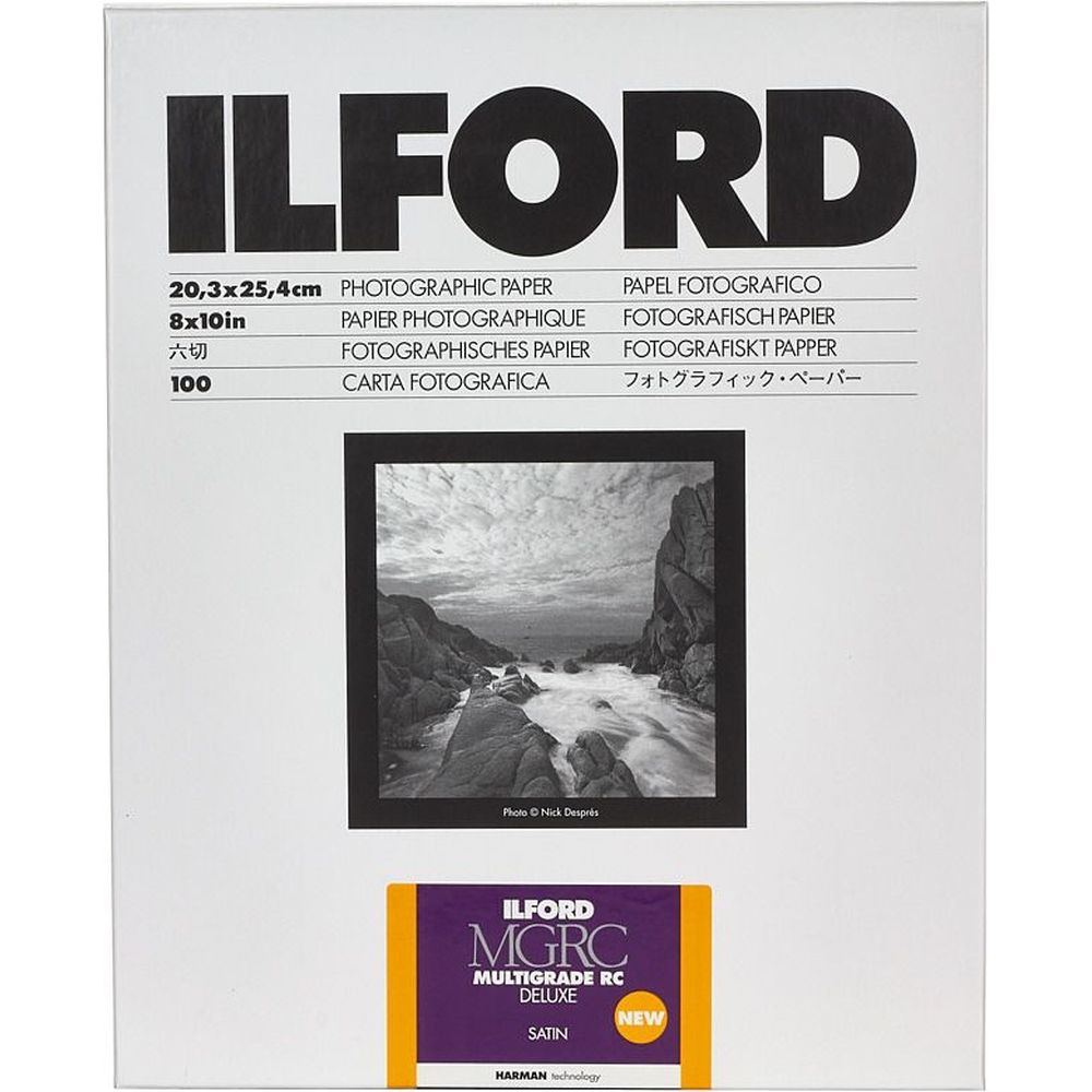 Ilford Multigrade RC Deluxe Satin Papel de 50,8 x 61 cm, 10 hojas