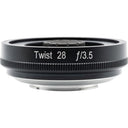 Lensbaby Twist 28 con custodia a conchiglia per Sony E