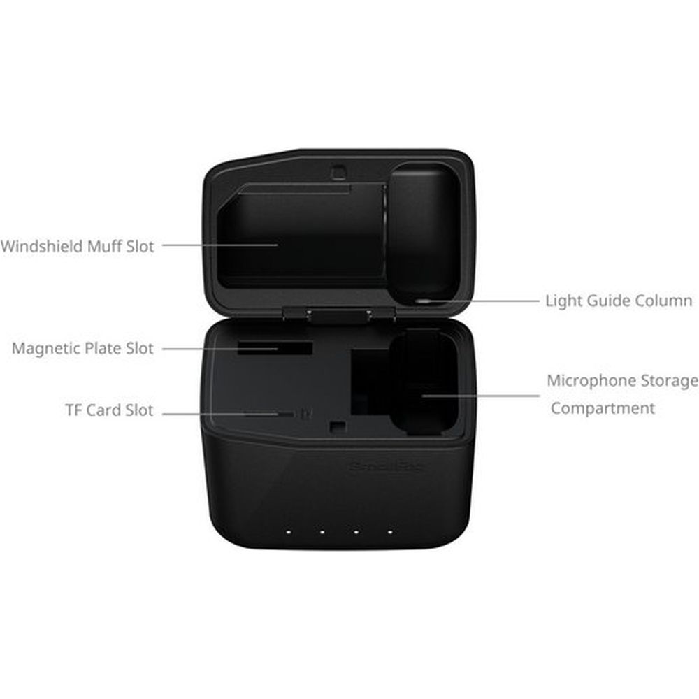 SmallRig 5204 Étui de chargement avec batterie externe intégrée pour DJI Mic 2