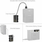 SmallRig 5295 Kameraakku mit USB-C-Ladeanschluss für Canon LP-E6P