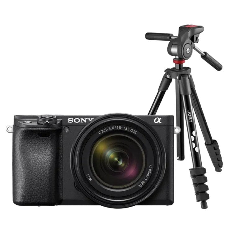Sony A6400 + 18-135mm f/3.5-5.6 OSS + Joby Compact Advanced tripod