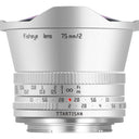 TTArtisans APS-C 7.5mm f/2.0 Sony E attacco argento