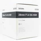 Sigma 28mm f/1.4 DG HSM ART Sony E segunda mano