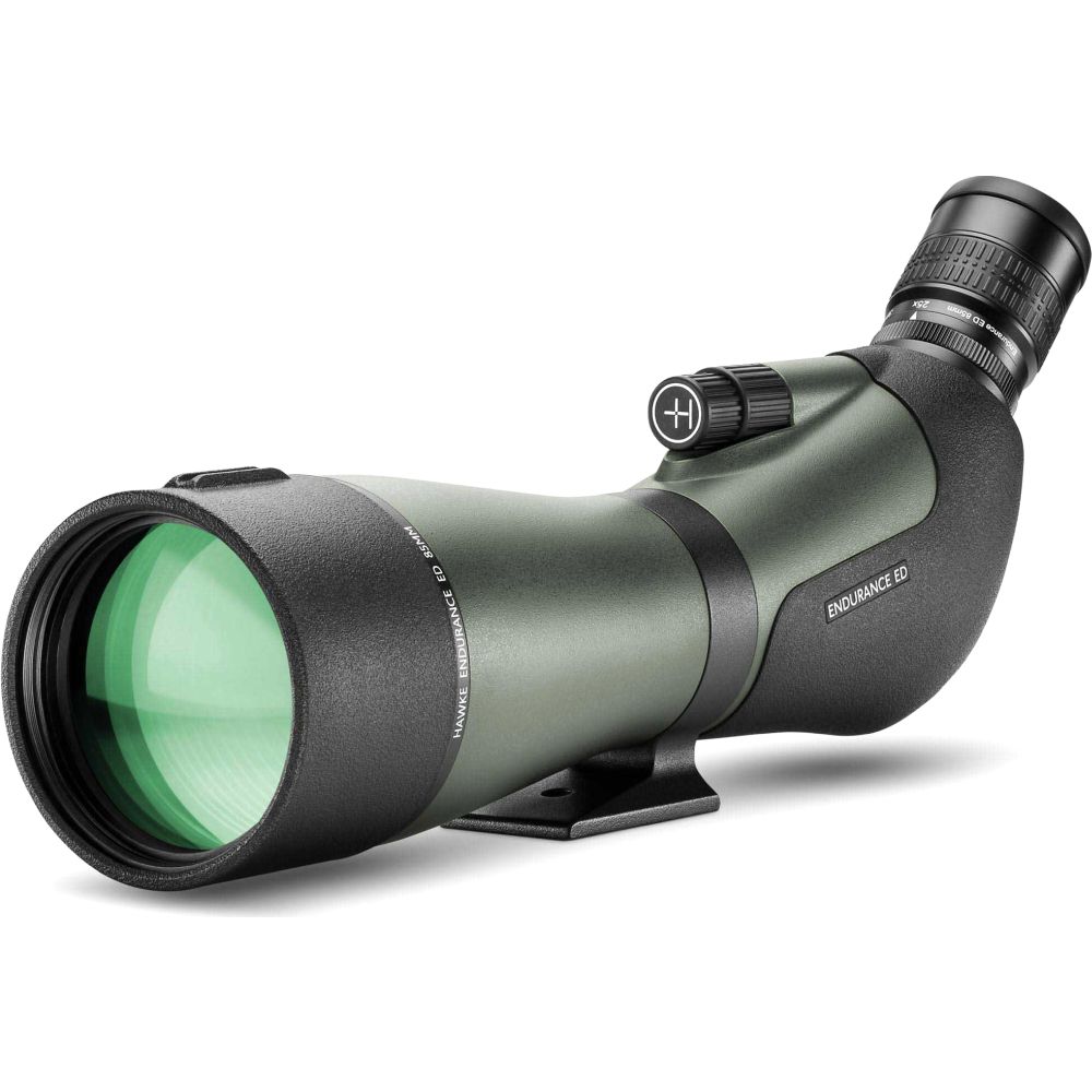 Hawke Longue-vue Endurance ED 25-75x85 coudée, verte
