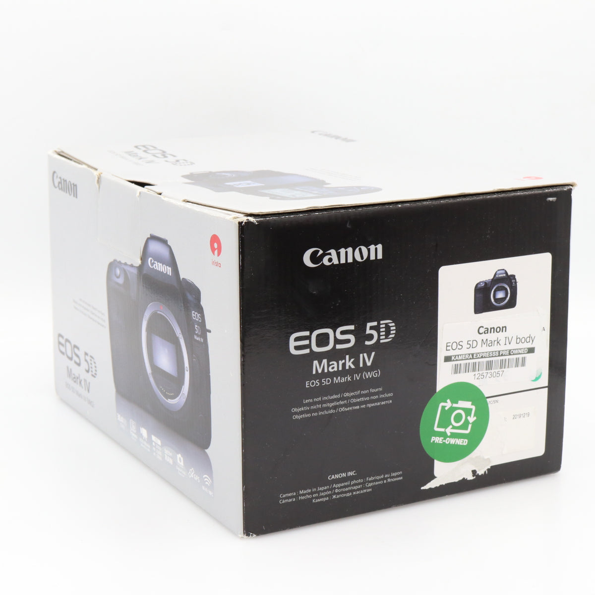 Canon EOS 5D Mark IV body used