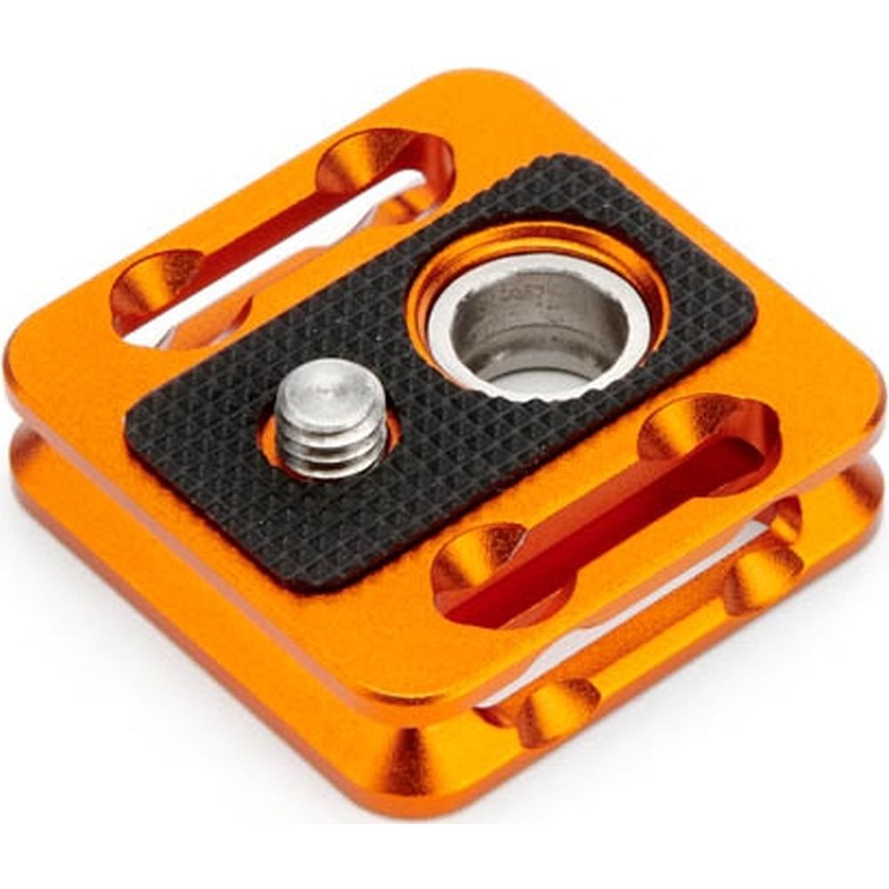 3 Legged Thing QD4XP Placa de 38x38mm compatible con Arca QR, color naranja