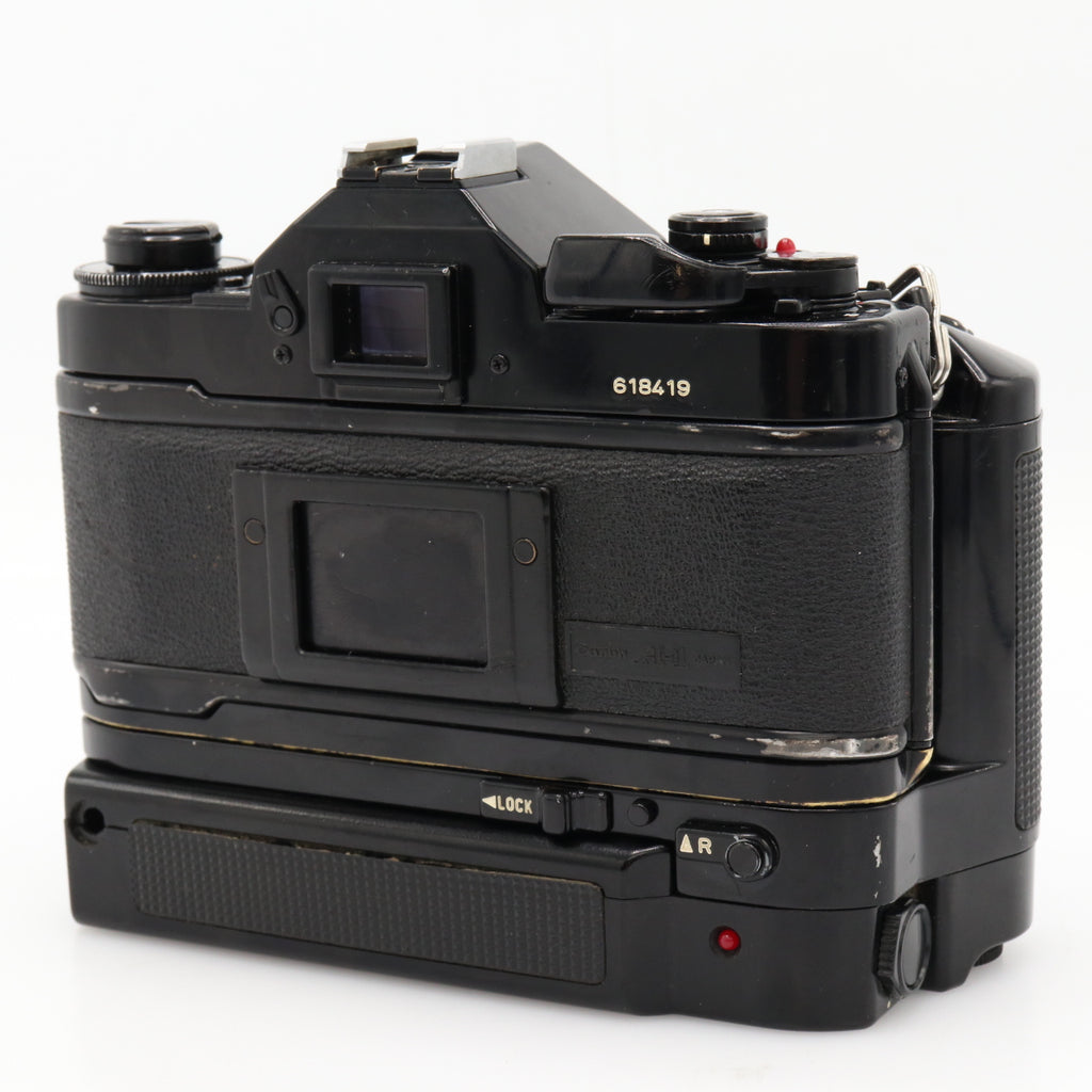 Canon A-1 cuerpo + motor-drive + FD 50mm f/1.8 segunda mano