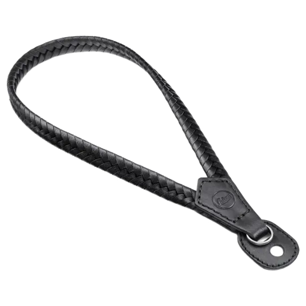 Leica 19694 Wrist Strap, Leather, Braided, Black