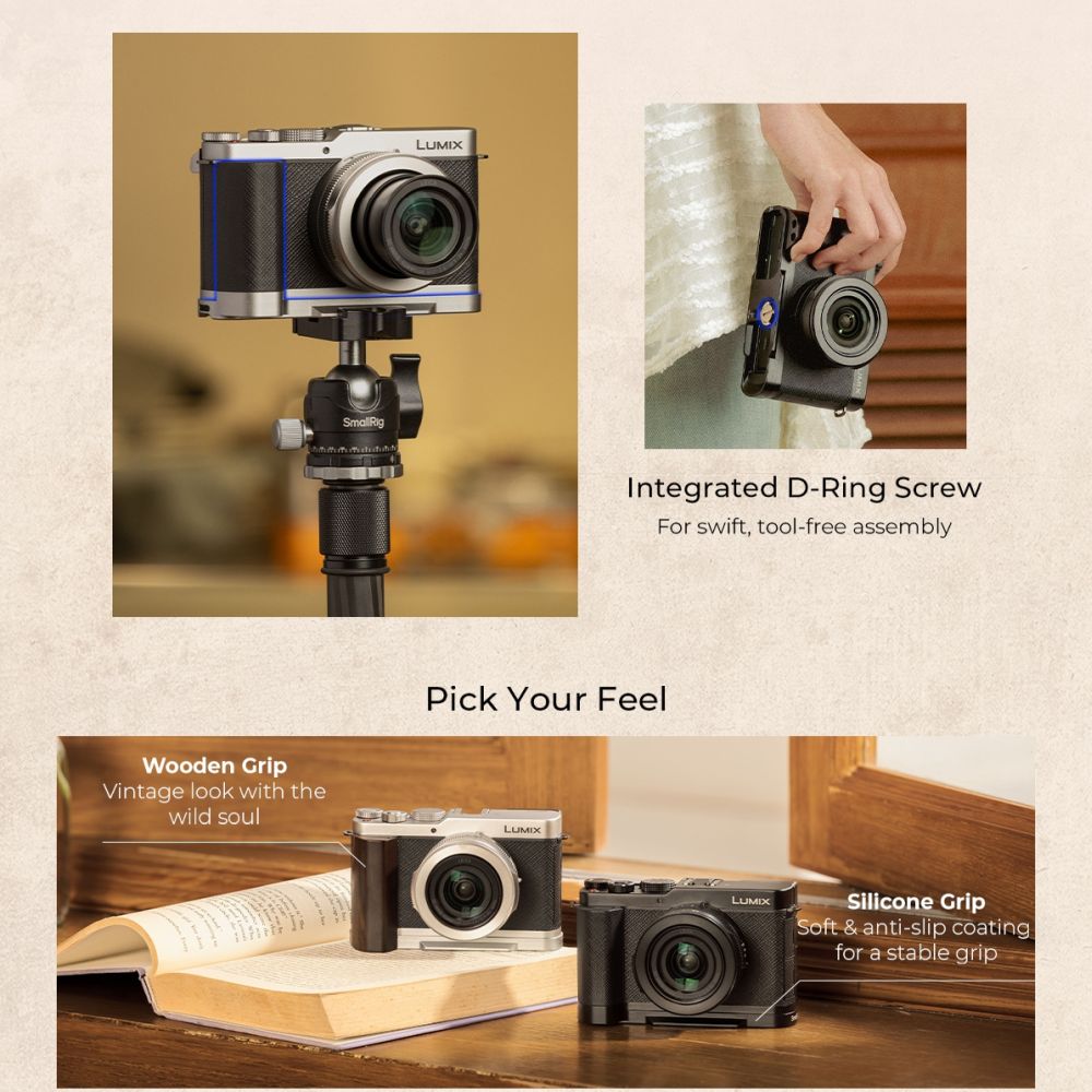 SmallRig 5700 L-Shaped Mount Plate Handle voor Panasonic LUMIX L10, black
