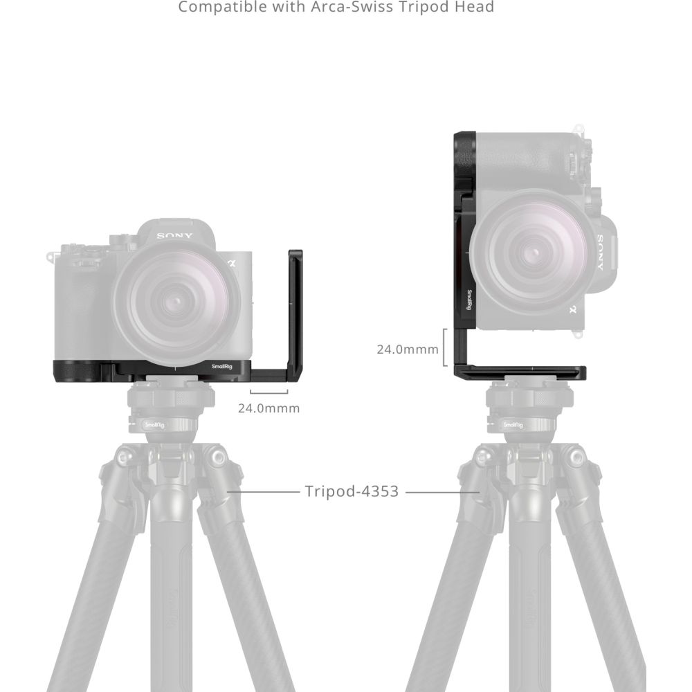 SmallRig 6706 Placa de montaje en forma de L para Sony Alpha 7R VI