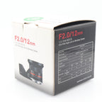 Samyang 12mm f/2 NCS CS Fujifilm X tweedehands