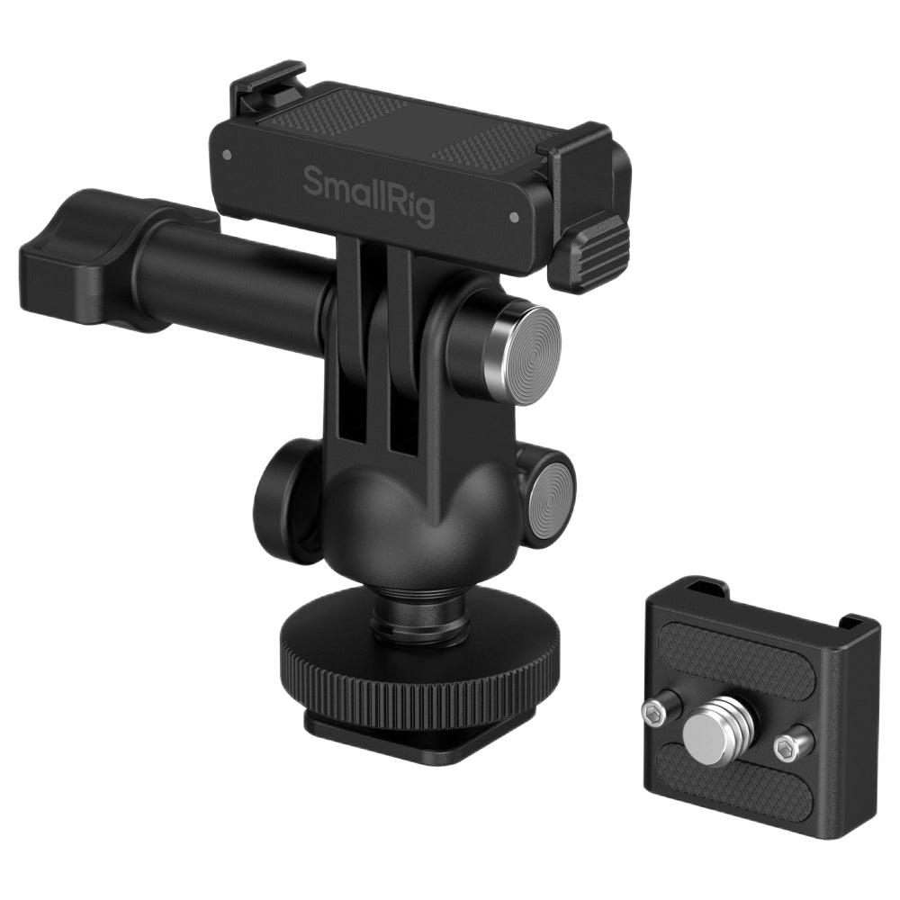 SmallRig 6396 Quick Release Adapter mit Cold Shoe Mount und Mini-Kugelkopf für DJI Osmo Action 6 / Nano