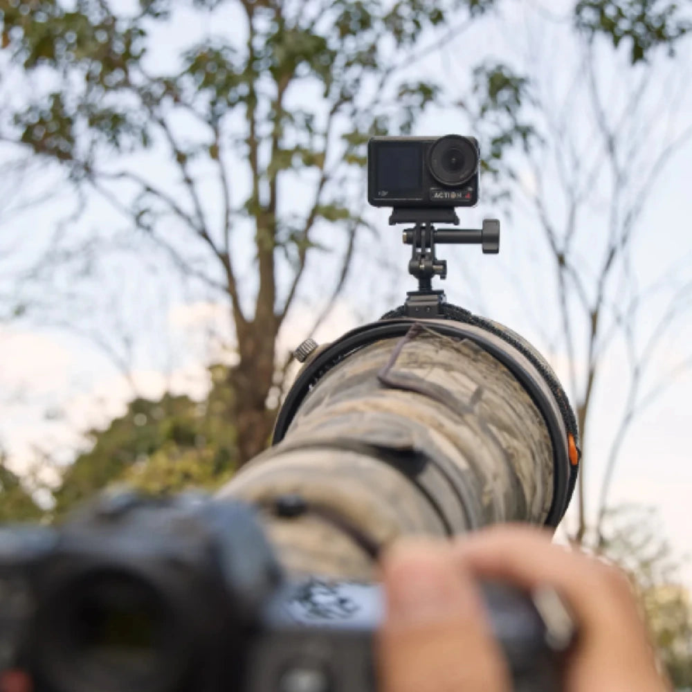 SmallRig 6396 Quick Release Adapter mit Cold Shoe Mount und Mini-Kugelkopf für DJI Osmo Action 6 / Nano