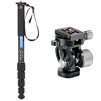 Leofoto Monopod MP-285C y monopod tilt rótula VH-10S