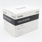Sigma 17mm F/4 DG DN Contemporary Sony FE occasion