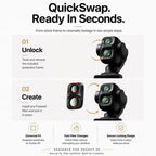 Freewell Osmo Pocket 4P Filtros - Uso diario - Paquete de 4 - Negro