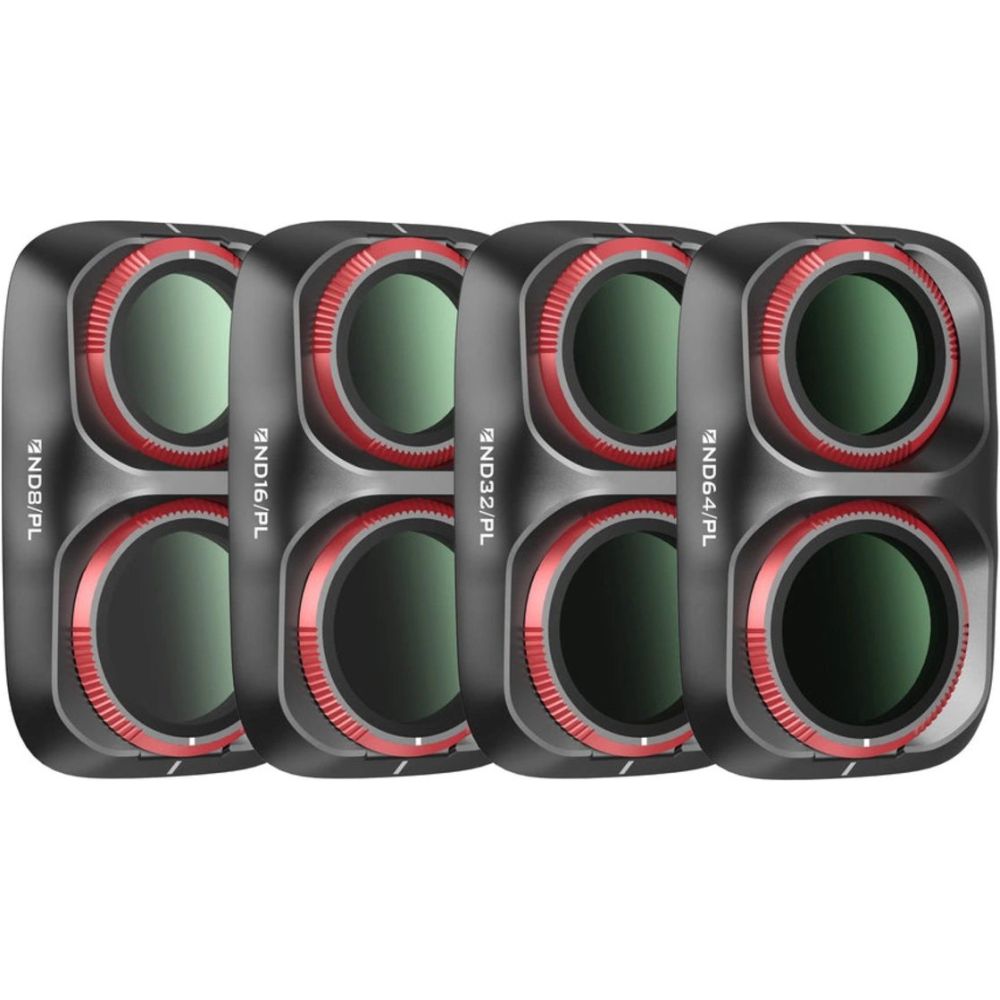 Freewell Osmo Pocket 4P Filtros - Día brillante - Paquete de 4 - Negro