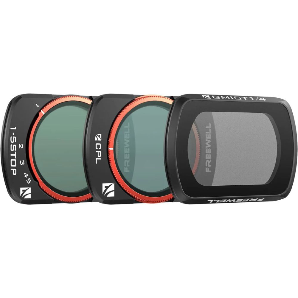 Freewell Osmo Pocket 4/3/Xtra Muse Filtros - Kit imprescindible - Paquete de 3