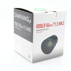 Samyang VDSLR 85mm T1.5 MK2 Sony FE occasion