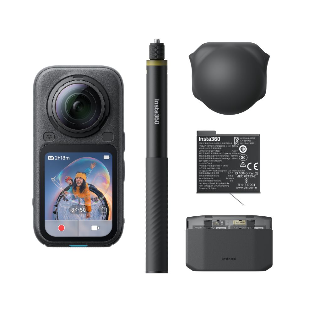 Insta360 X6 Essentials Paquete Midnight Negro