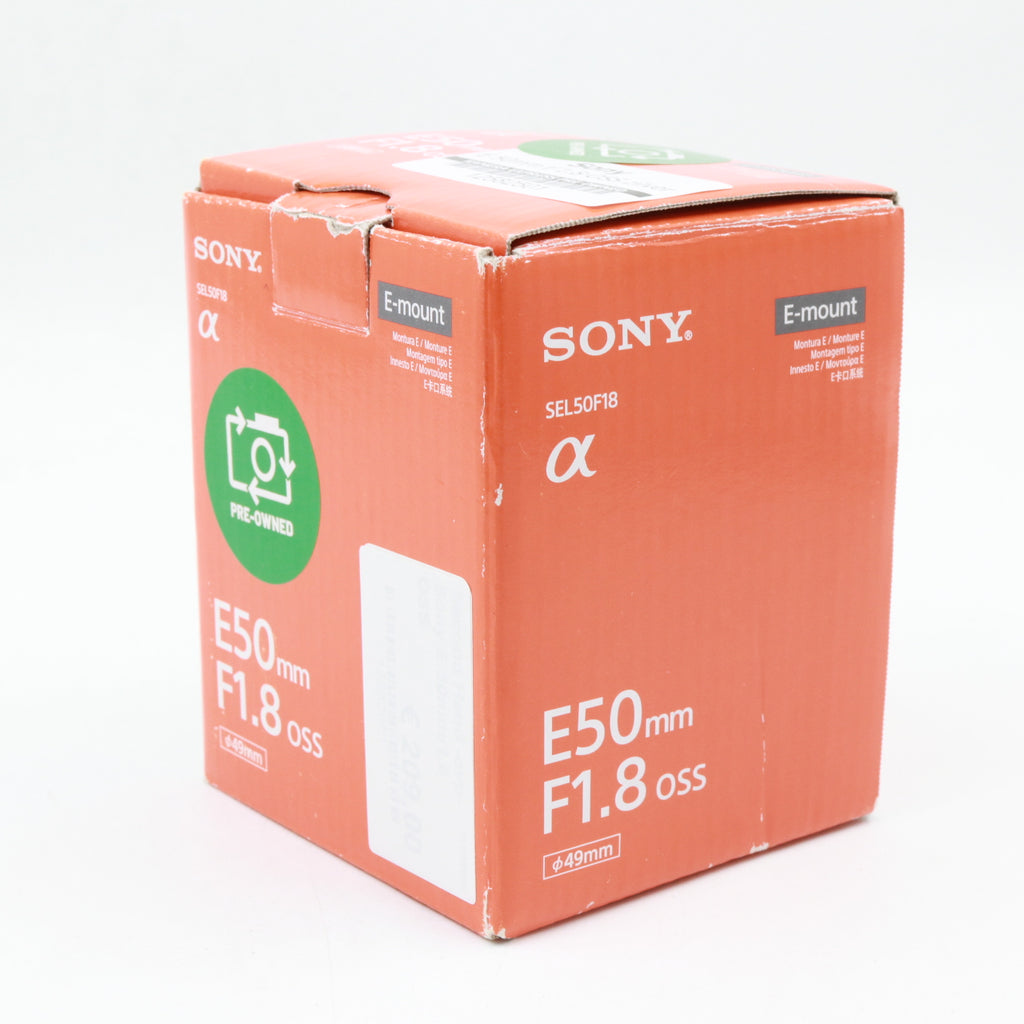 Sony E 50mm f/1.8 OSS argent occasion