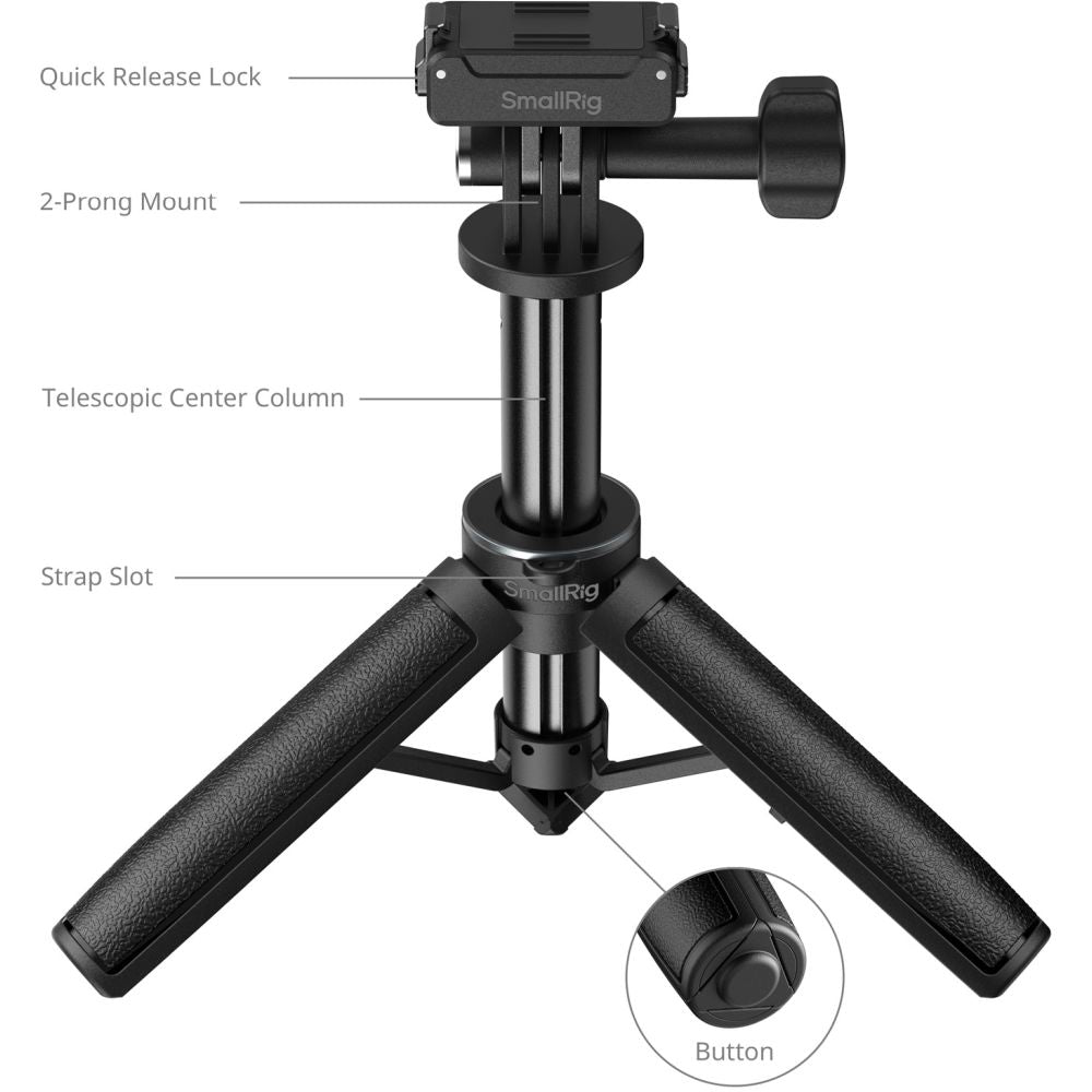 SmallRig 6149 Selfie Stick Support voor DJI Osmo Action 6 / Nano