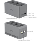 SmallRig 6502 Cargador de batería de 100 W para DJI Mini 5 / 4 / 3 Pro