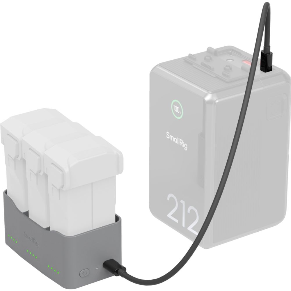 SmallRig 6501 65W Battery Charger voor DJI Mini 5 / 4 / 3 Pro