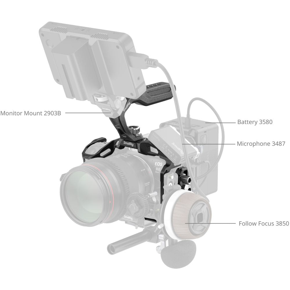 SmallRig 6652 Kit de jaula "Negro Mamba" para Canon EOS R6 Mark II