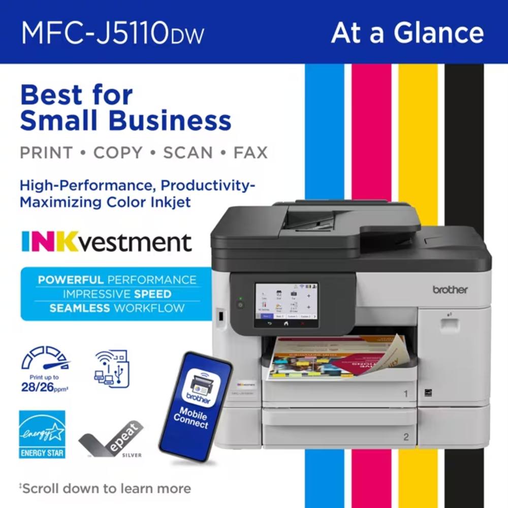 Brother MFC-J5110DW impresora de inyección de tinta a color todo en uno