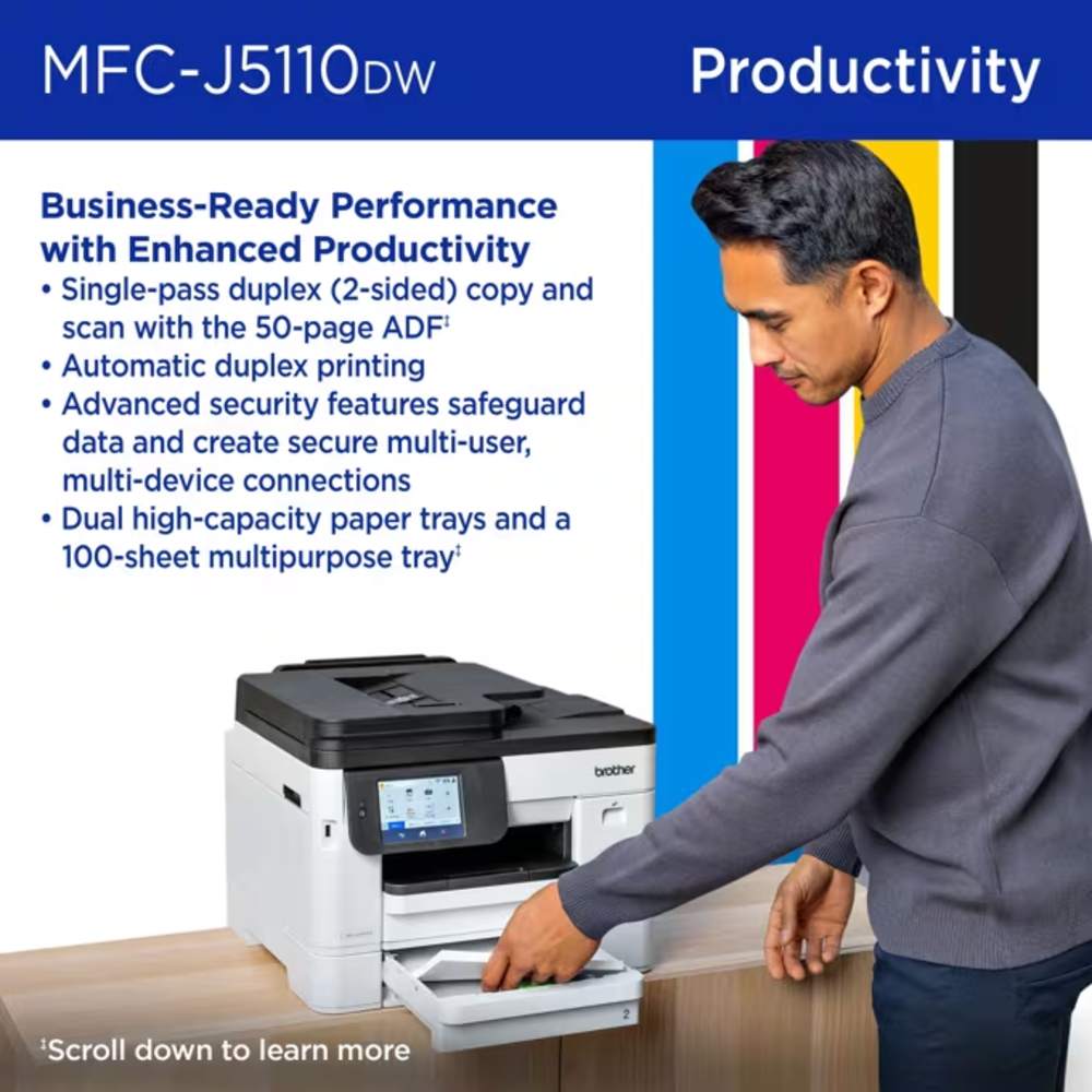 Brother MFC-J5110DW impresora de inyección de tinta a color todo en uno