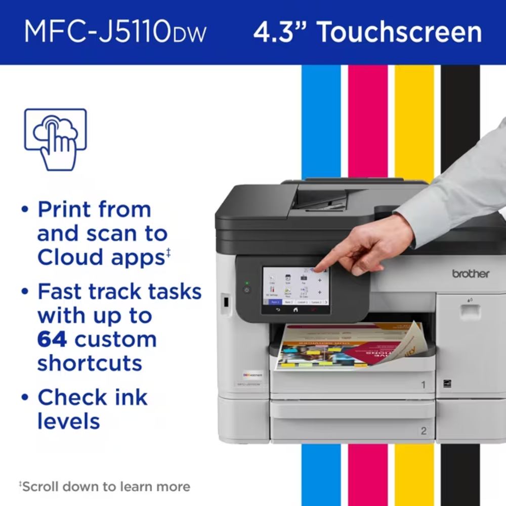 Brother MFC-J5110DW impresora de inyección de tinta a color todo en uno