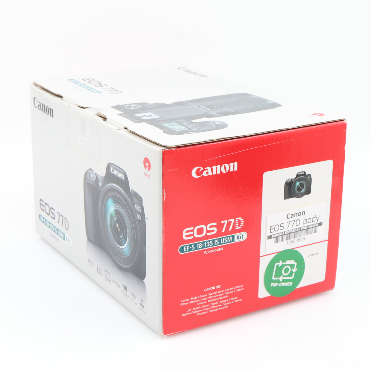 Canon EOS 77D body tweedehands