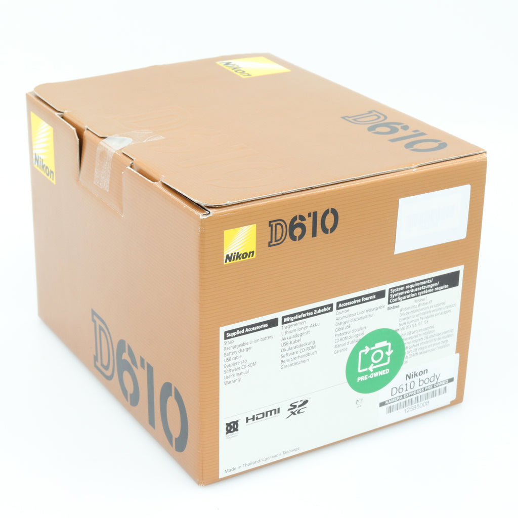 Nikon D610 body tweedehands