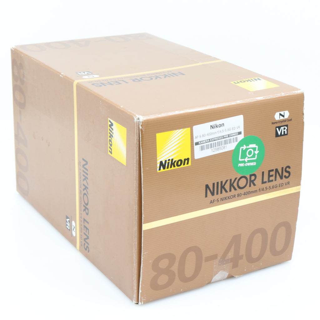 Nikon AF-S 80-400mm f/4.5-5.6G ED VR occasion