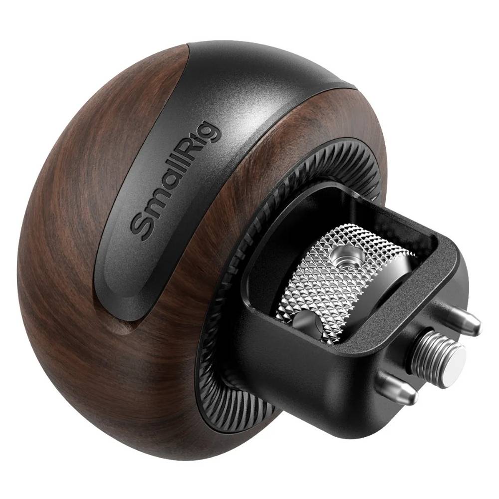 SmallRig 5926 Mini Wooden Side Handle con 1/4''-20 Locating Tornillo
