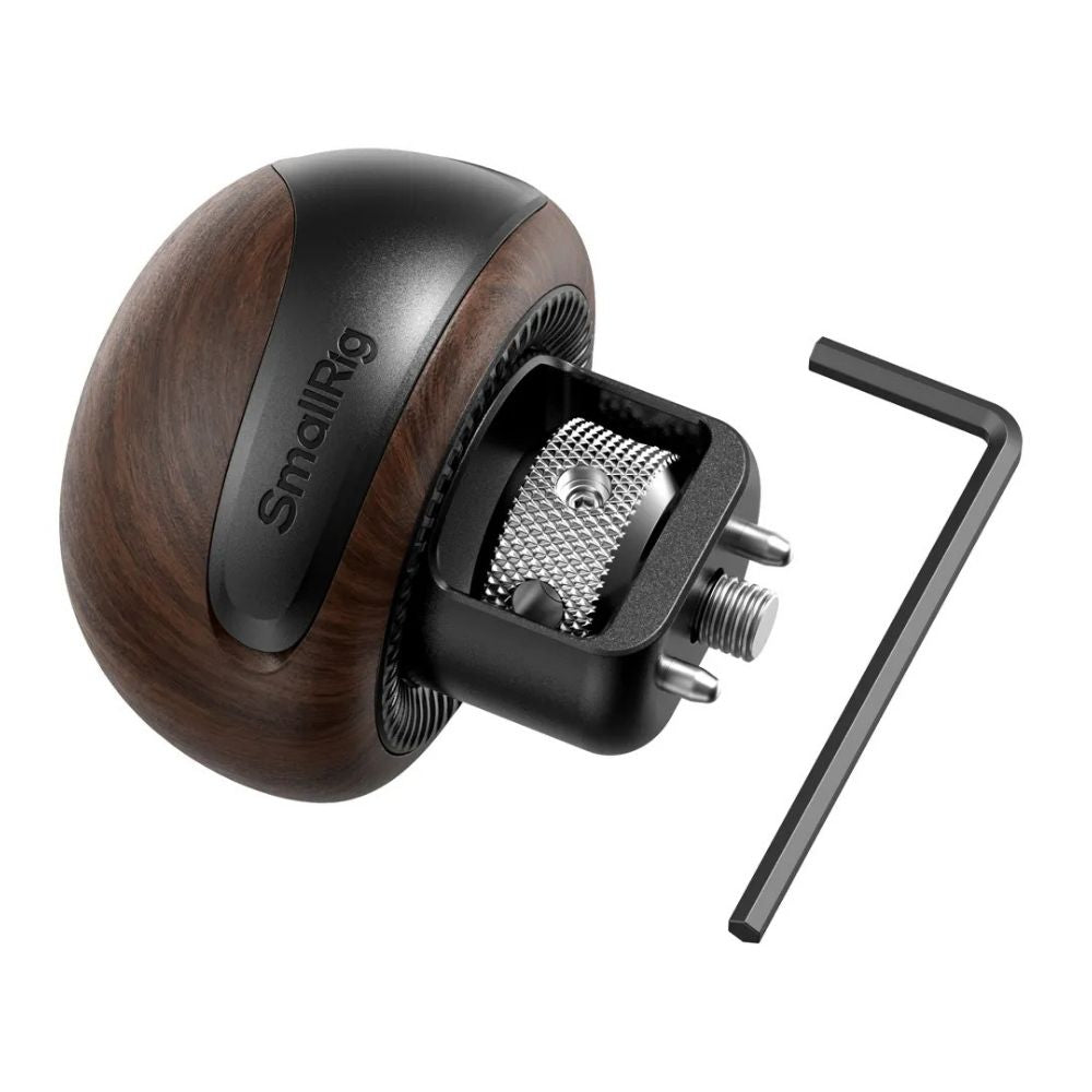 SmallRig 5926 Mini Wooden Side Handle con 1/4''-20 Locating Tornillo