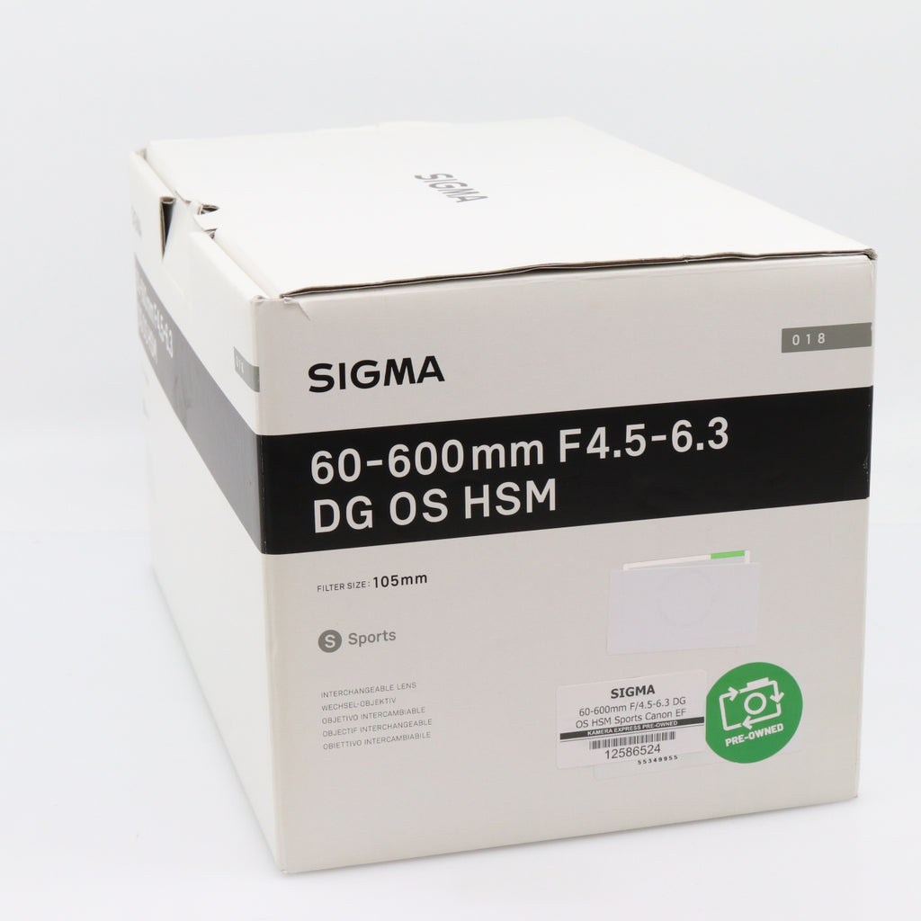 Sigma 60-600mm F/4.5-6.3 DG OS HSM Sports Canon EF tweedehands