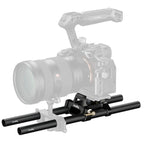 SmallRig 6761 Arca-Type Mount Plate with 15mm Dual Rod Clamp