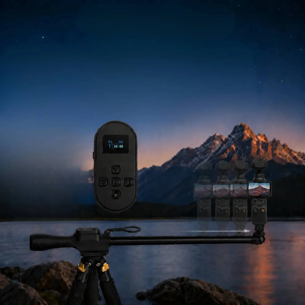 Konova DS3 Gemotoriseerde Selfiestick, Monopod en Slider voor DJI Pocket 3/4