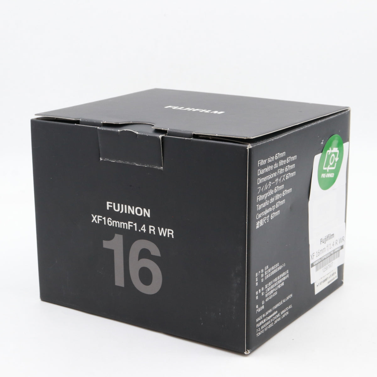 Fujifilm XF 16mm f/1.4 R WR used