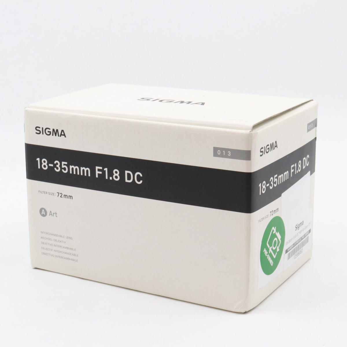 Sigma 18-35mm f/1.8 DC HSM Art Canon EF-S occasion