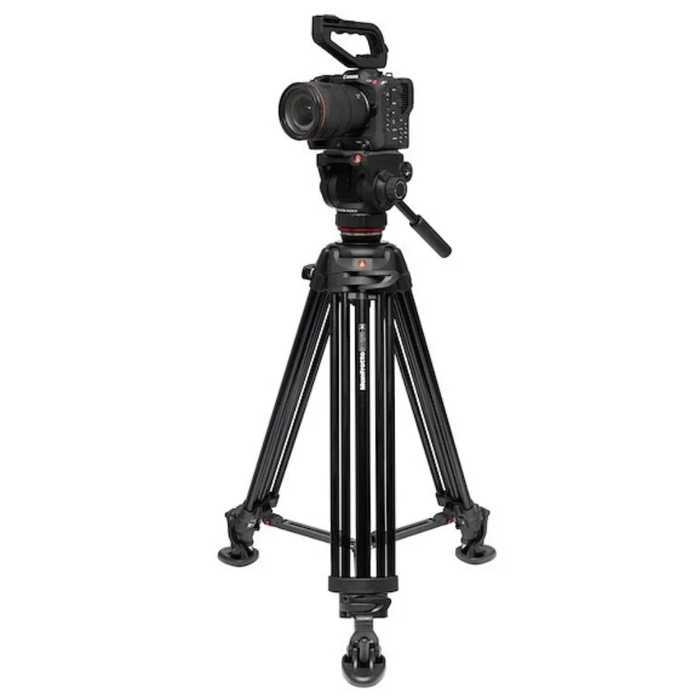 Manfrotto Pro Twin Leg VD System Alu + 502X Fluid Video Head (MVK502XTWINMA)